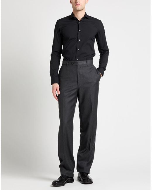 Brian Dales Blue Shirt Cotton, Polyamide, Elastane for men