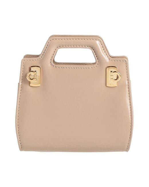 Borsa A Mano di Ferragamo in Natural