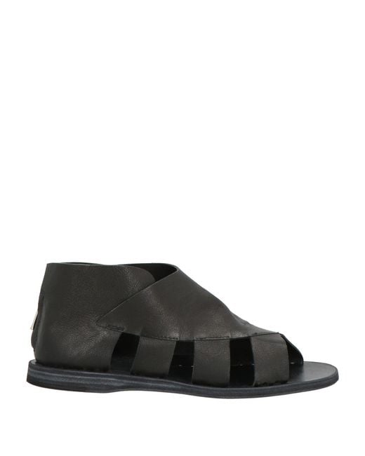 Officine Creative Black Ankle Boots Leather
