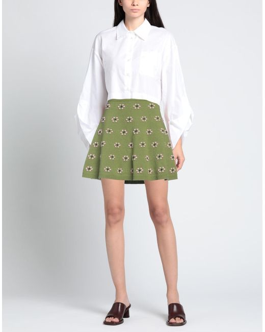KENZO Green Mini Skirt