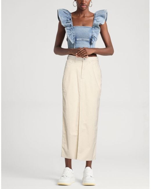 Haveone Natural Midi Skirts