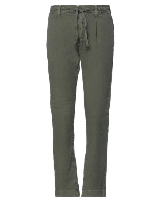 Modfitters Gray Military Pants Cotton, Elastane for men