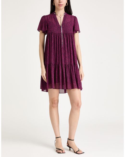 MICHAEL Michael Kors Purple Mini Dress