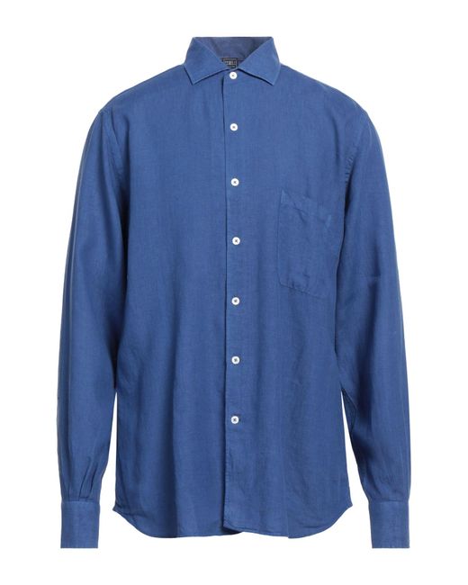 Camicia di Fedeli in Blue da Uomo