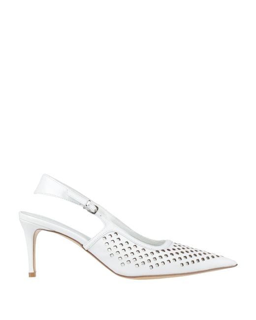 NCUB White Pumps Leather