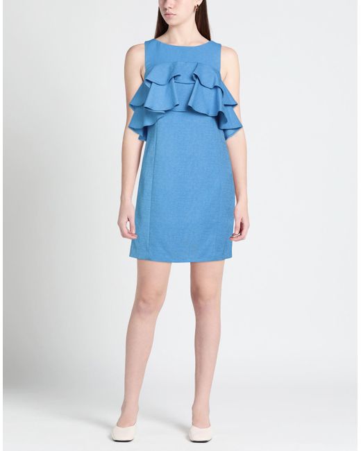 Maria Grazia Severi Blue Mini Dress