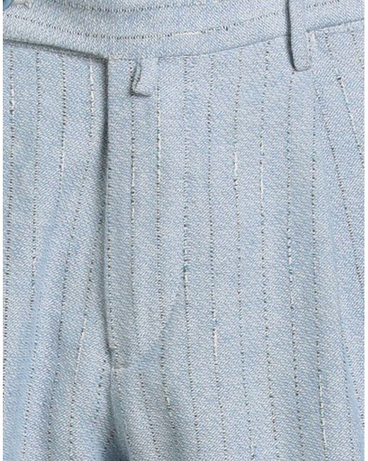 GTA IL PANTALONE Blue Pants Cotton, Linen, Polyester, Acetate, Polyamide for men