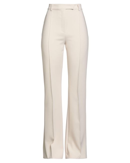 Caractere White Pants Polyester, Viscose, Elastane