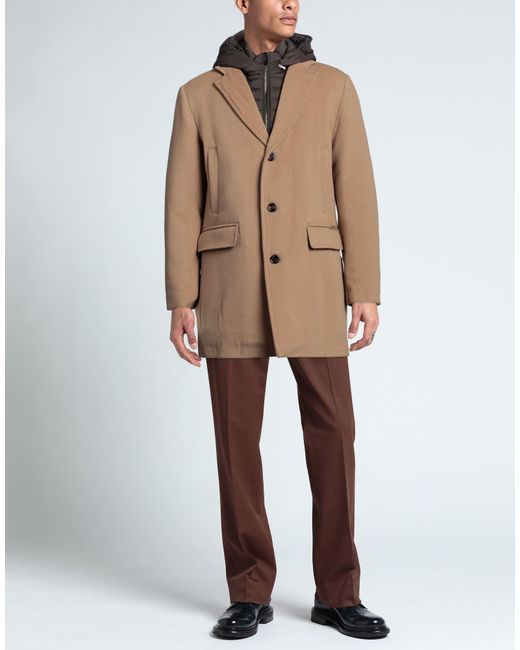 Cappotto di Moorer in Natural da Uomo