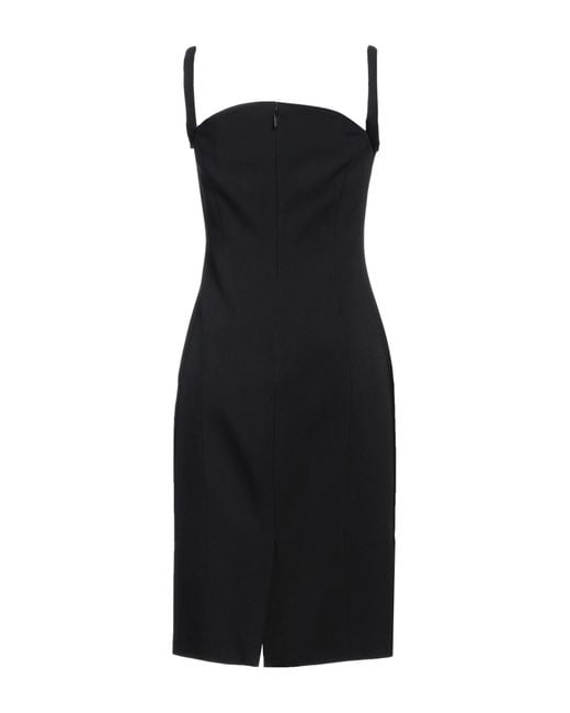Robe midi Versace en coloris Black