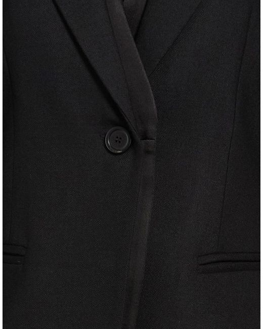 Semicouture Black Blazer Virgin Wool, Elastane
