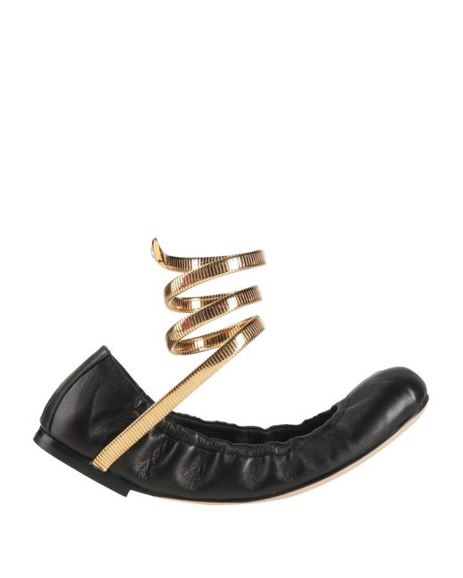 Rene Caovilla White Ballet Flats