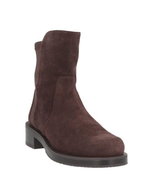 Stuart Weitzman Brown Ankle Boots Leather