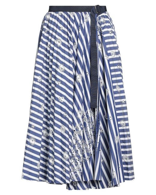 Sacai Blue Midi Skirt