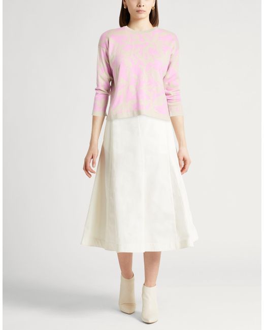 Agnona Pink Sweater Cotton, Cashmere, Metal
