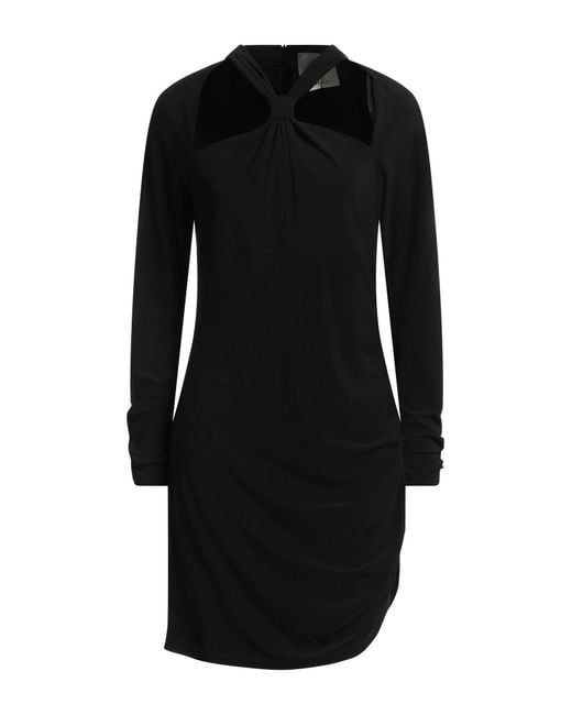 Compagnia Italiana Black Mini Dress Polyester, Elastane