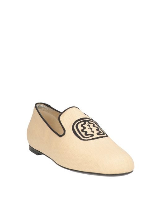 Ines De La Fressange Paris Natural Loafers Straw, Textile Fibers