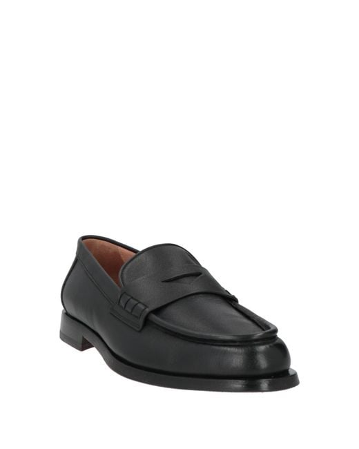 Santoni Black Loafer