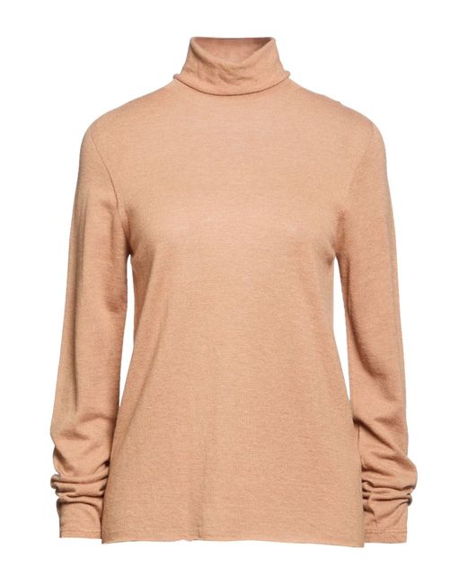 Majestic Filatures Natural Sand Turtleneck Cashmere