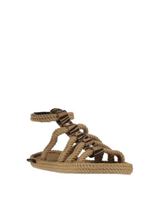 Bohonomad Brown Sand Espadrilles Textile Fibers