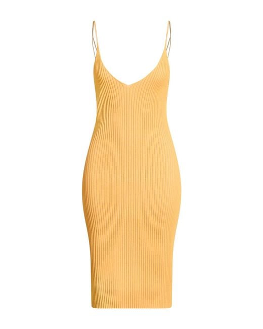 Isabelle Blanche Metallic Midi Dress Viscose, Polyamide
