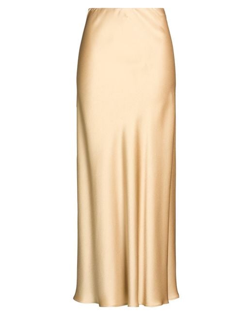 Liviana Conti Natural Sand Maxi Skirt Acetate, Viscose