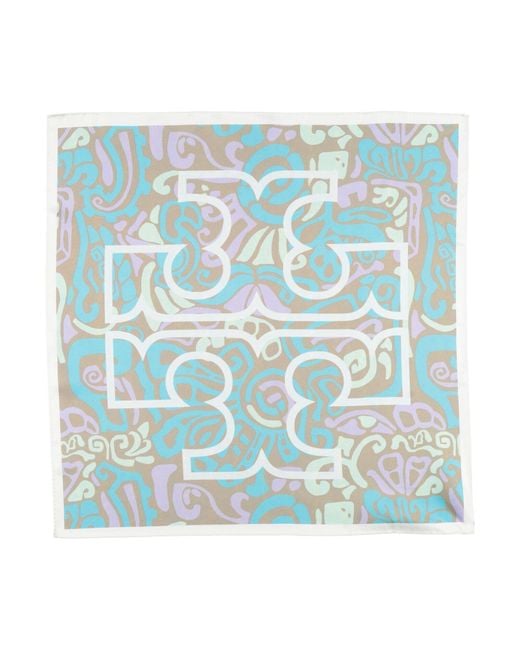 Bufanda Tory Burch de color Blue