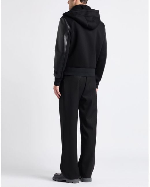 Neil Barrett Black Jacket Lambskin, Viscose, Polyamide, Elastane for men