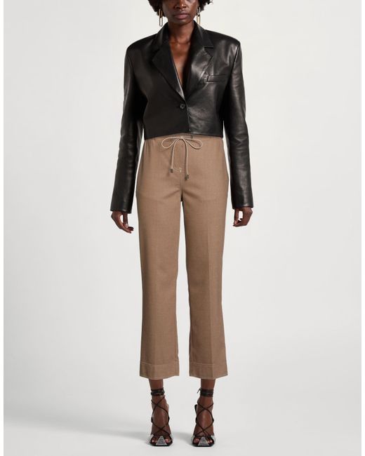 Gran Sasso Brown Pants Virgin Wool, Cashmere, Elastane