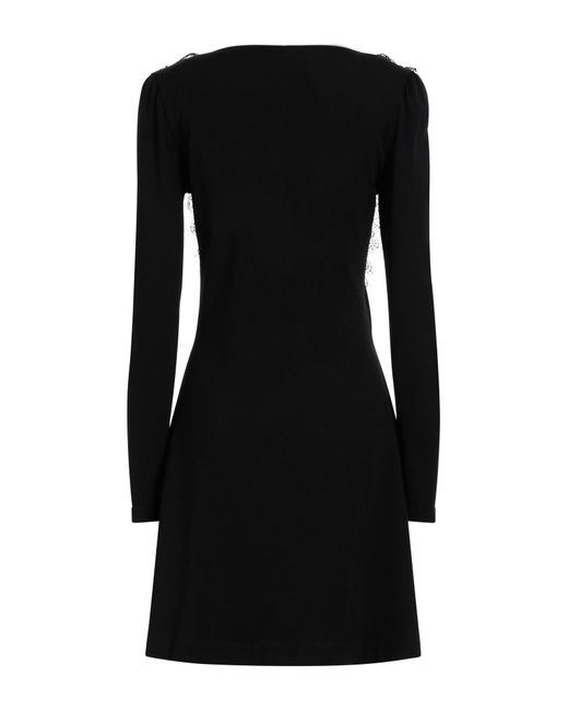 Alberta Ferretti Black Mini Dress
