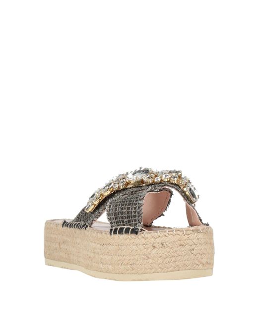 Manebí Black Espadrilles Textile Fibers