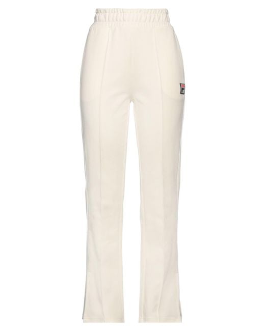 Fila White Pants Cotton, Polyester