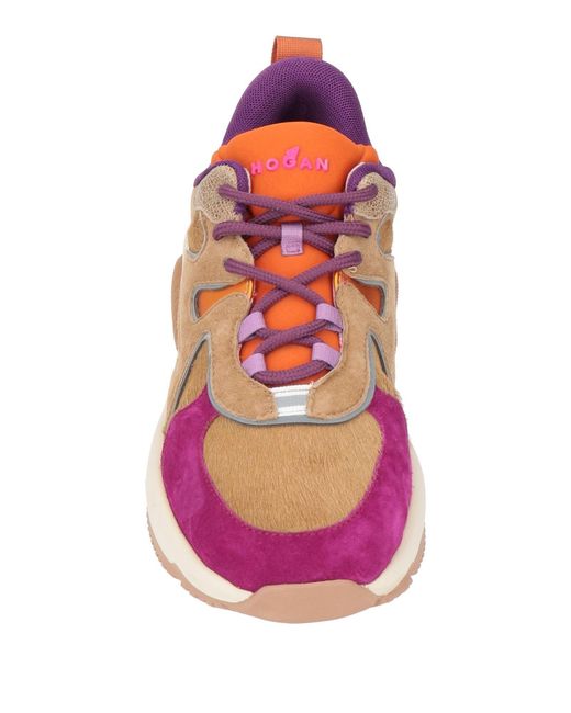Hogan Pink Sneakers Leather