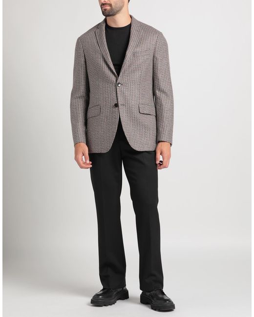 Etro Gray Blazer Wool for men