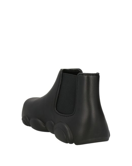 Moschino Black Ankle Boots Rubber