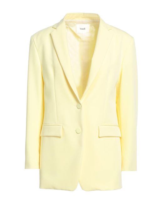 Suoli Yellow Blazer Polyester, Viscose, Elastane