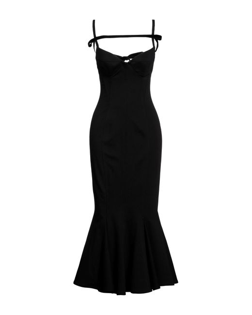 The Attico Black Midi Dress