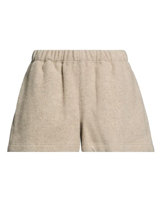 Rier Natural Shorts & Bermuda Shorts Virgin Wool