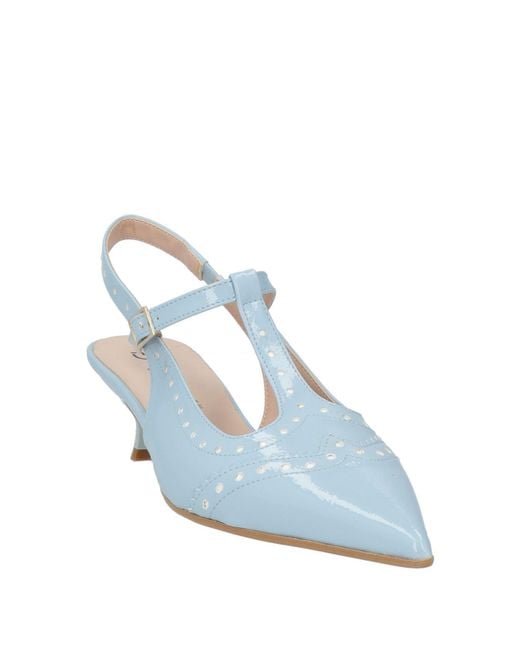 Divine Follie Blue Pumps Textile Fibers