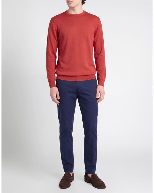 Retois Red Sweater Merino Wool for men