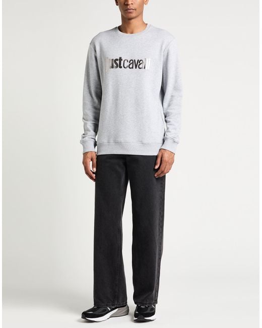 Just Cavalli Gray Sweatshirts for men