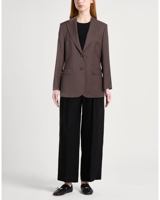 Officine Generale Brown Blazer Wool