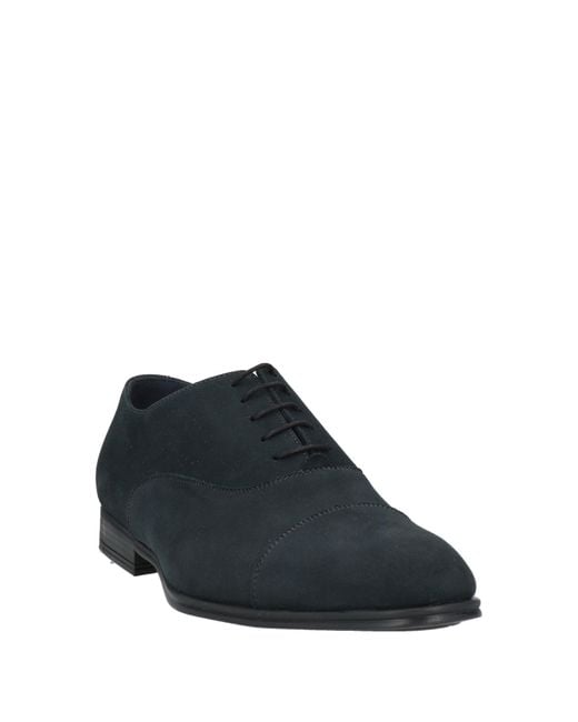 Calpierre Blue Lace-Up Shoes Leather for men
