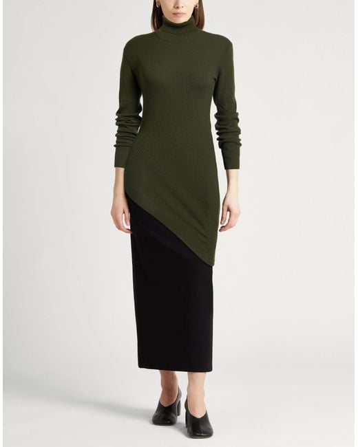 Loro Piana Green Turtleneck Virgin Wool