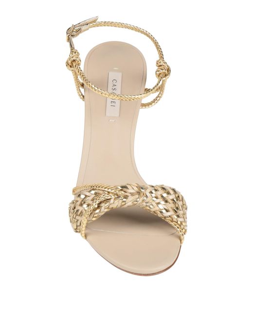 Casadei Metallic Sandals