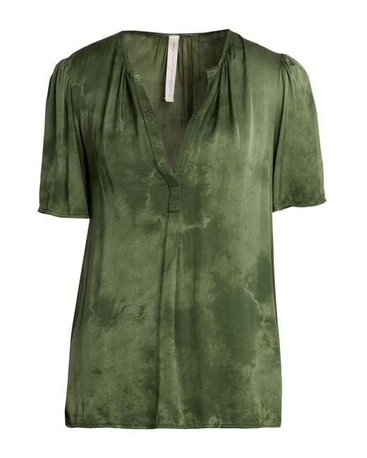 Raquel Allegra Green Military Top Rayon