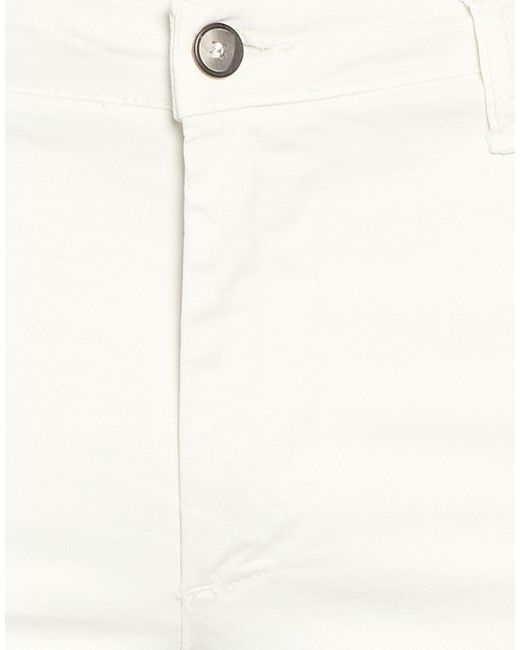 Squad² White Pants Cotton, Elastane for men