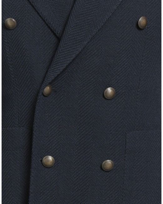 BRERAS Milano Blue Blazer Virgin Wool, Elastane for men