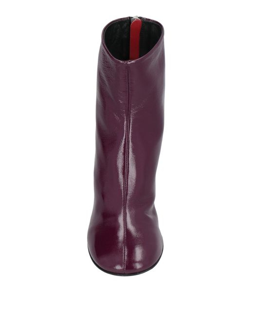 Halmanera Purple Ankle Boots