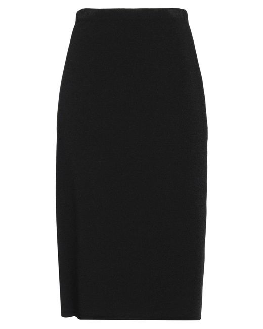 The Row Black Midi Skirt Viscose, Polyester, Polyamide, Elastane